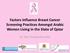 Factors Influence Breast Cancer Screening Practices Amongst Arabic Women Living in the State of Qatar. Dr Tam Truong Donnelly