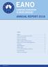 EANO ANNUAL REPORT 2016 EUROPEAN ASSOCIATION OF NEURO-ONCOLOGY. Content