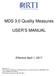 MDS 3.0 Quality Measures USER S MANUAL