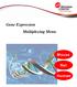 Gene Expression Multiplexing Menu