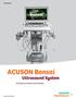 Transducer. ACUSON Bonsai. Ultrasound System. The Essence of Power and Portability. siemens.com/bonsai