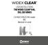 USER INSTRUCTIONS THE WIDEX CLEAR 440, 330, 220 SERIES. C4-PA/C3-PA/C2-PA model RIC Receiver-in-canal