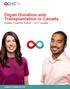Organ Donation and Transplantation in Canada. System Progress Report 2017 Update