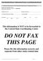 DO NOT FAX THIS PAGE
