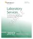 SAMPLE. Laboratory Services. An essential coding, billing, and reimbursement resource for laboratory and pathology services ICD-10