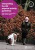 Interpreting the UK physical activity guidelines. Older adults in transition older adults (65+)