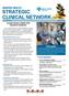 SENIORS HEALTH STRATEGIC CLINICAL NETWORK Volume 2, Issue 3 December 2014