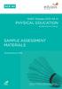 PHYSICAL EDUCATION SAMPLE ASSESSMENT MATERIALS GCE AS. WJEC Eduqas GCE AS in. Teaching from 2016 ACCREDITED BY OFQUAL