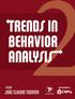 Trends in Behavior Analysis