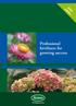 2009 edition. Professional fertilizers for growing success