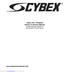 Cybex Pro+ Treadmill Owner s & Service Manual Cardiovascular Systems Part Number LT Rev E