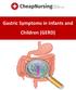 Gastric Symptoms in Infants and Children (GERD)