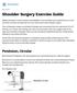 Shoulder Surgery Exercise Guide