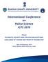 International Conference on Police Science ICPS 2019