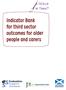 Indicator Bank for third sector outcomes for older people and carers