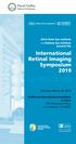 IntRIS International Retinal Imaging Symposium Saturday, March 16, 2019