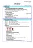 Safety Data Sheet. acc. to OSHA HCS. Printing date 05/12/2015 Reviewed on 05/12/2015