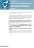 Indicators for measuring Gender Equality results in the eu Gender Equality and women s empowerment framework
