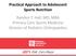 Practical Approach to Adolescent Sports Nutrition Randon T. Hall, MD, MBA Primary Care Sports Medicine Division of Pediatric Orthopaedics