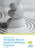 Workplace Mental Health & Wellbeing Programs An overview