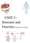 UNIT 2 - Structure and Function (ORGANS & SYSTEMS)