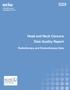 Head and Neck Cancers Data Quality Report Radiotherapy and Chemotherapy Data