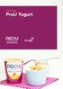 Case Study. ProU Yogurt