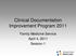 Clinical Documentation Improvement Program Family Medicine Service April 4, 2011 Session 1