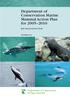 Department of Conservation Marine Mammal Action Plan for