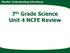 Mendel: Understanding Inheritance. 7 th Grade Science Unit 4 NCFE Review
