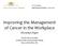 Improving the Management of Cancer in the Workplace