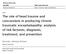 The role of head traume and concussions in producing chronic traumatic encephalopathy: analysis of risk factores, diagnosis, treatment, and prevention