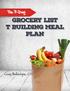GROCERY LIST T BUILDING MEAL PLAN