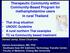 Therapeutic Community within Community-Based Program for methamphetamine users in rural Thailand
