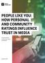 PEOPLE LIKE YOU: HOW PERSONAL AND COMMUNITY RATINGS INFLUENCE TRUST IN MEDIA A GALLUP/KNIGHT FOUNDATION ONLINE EXPERIMENT