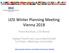 LESI Winter Planning Meeting Vienna 2018