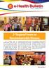 e-health Bulletin 2nd Regional Forum on Noncommunicable Diseases I JANUARY to JUNE 2015 Issue No. 7