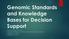 Genomic Standards and Knowledge Bases for Decision Support