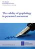 The validity of graphology in personnel assessment