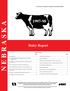 Dairy Report. Table of Contents
