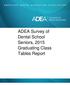 ADEA Survey of Dental School Seniors, 2015 Graduating Class Tables Report