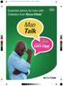 Man Talk. Essential advice for men with Diabetes from Accu-Chek. 3238_Let's Chat_Man Talk Edu Brochure_A5_Revised_PRINT.pdf 1 5/25/ :28:56 AM