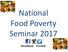 National Food Poverty Seminar 2017