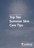 Top Ten Summer Skin Care Tips