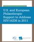 U.S. and European Philanthropic Support to Address HIV/AIDS in 2011