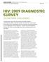 HIV: 2009 DIAGNOSTIC SURVEY FACING NEW CHALLENGES