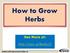 How to Grow Herbs. See More at:
