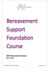 Bereavement Support Foundation Course