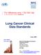 Lung Cancer Clinical Data Standards