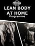Lean Body at Home Programme